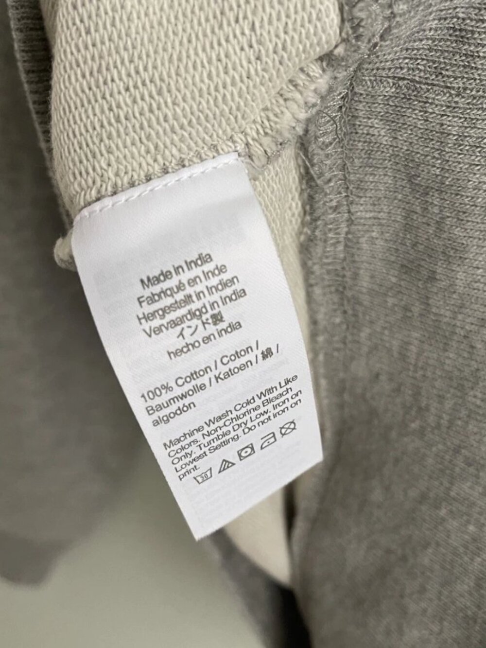 J Crew Factory Gray Terry Mallard Duck Sweatshirt BR829 Men's - Picture 6 of 7